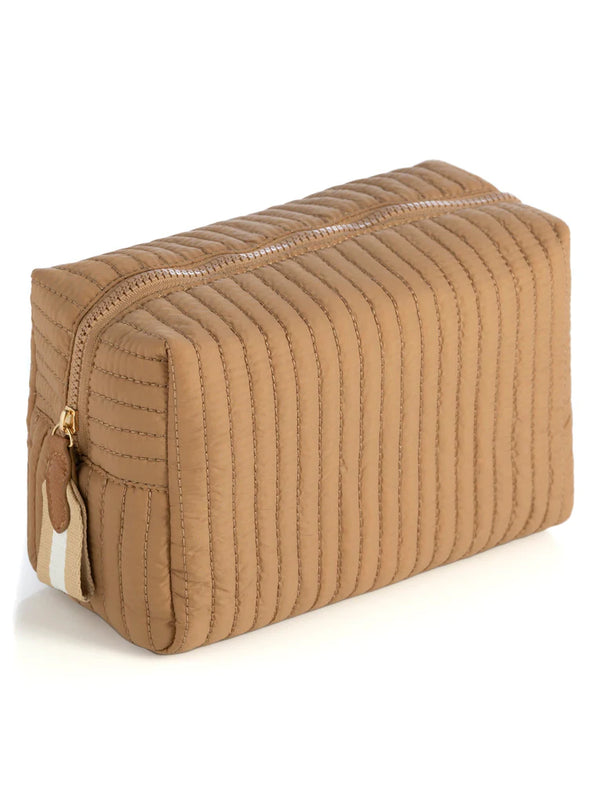 Cosmetic Case - Quilted Nylon Boxy Ppouch