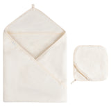 Hooded Towel - Chic Solid Towel & Washcloth Set