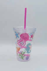 Straw Cups - Curly Straws