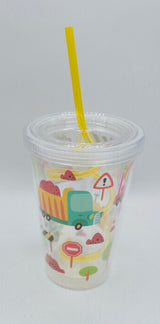 Straw Cups - Curly Straws