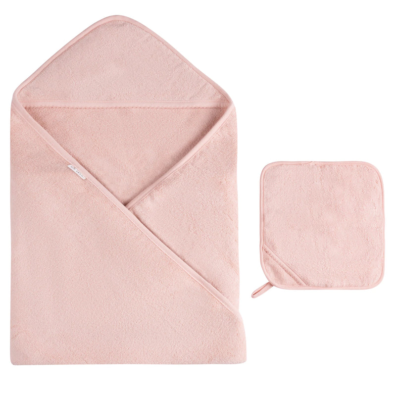 Hooded Towel - Chic Solid Towel & Washcloth Set