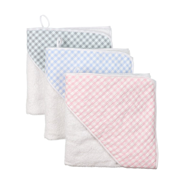 Hooded Towel - Vichy Print