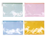 Zip Pouch Clear - Oversized (PATCHES OPTIONAL)