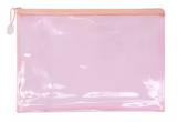 Zip Pouch Clear - Oversized (PATCHES OPTIONAL)