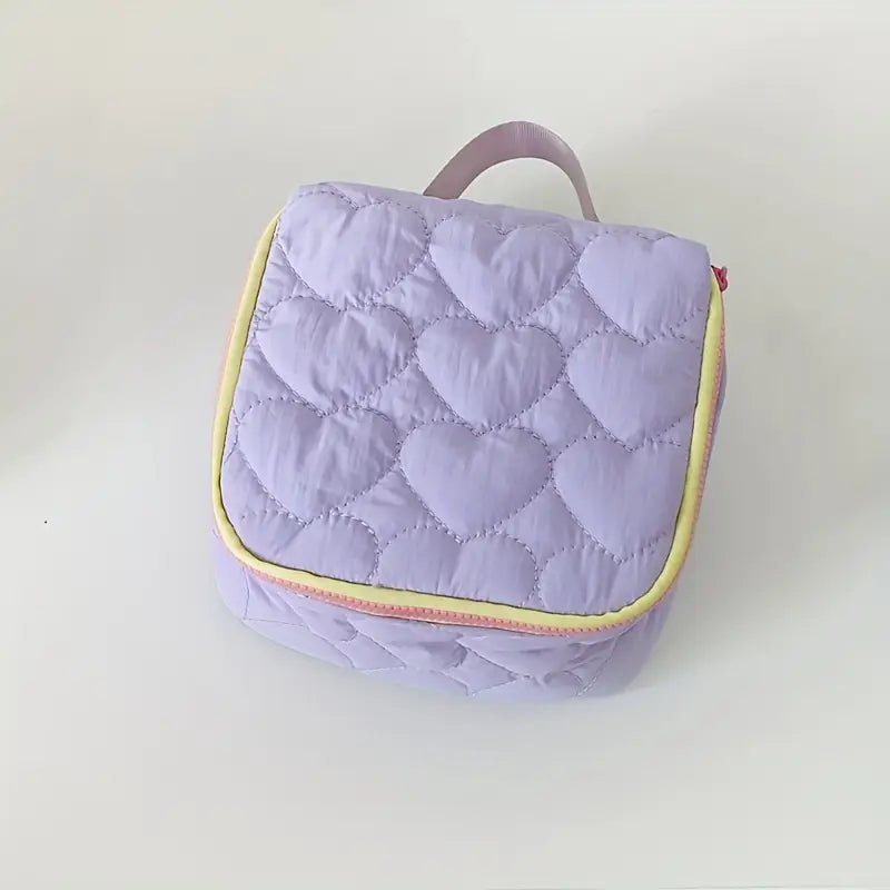 Cosmetic Case - Puffy Pastel Hearts