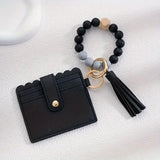 Card Holder with Tassel Charm & Silicone Bracelet